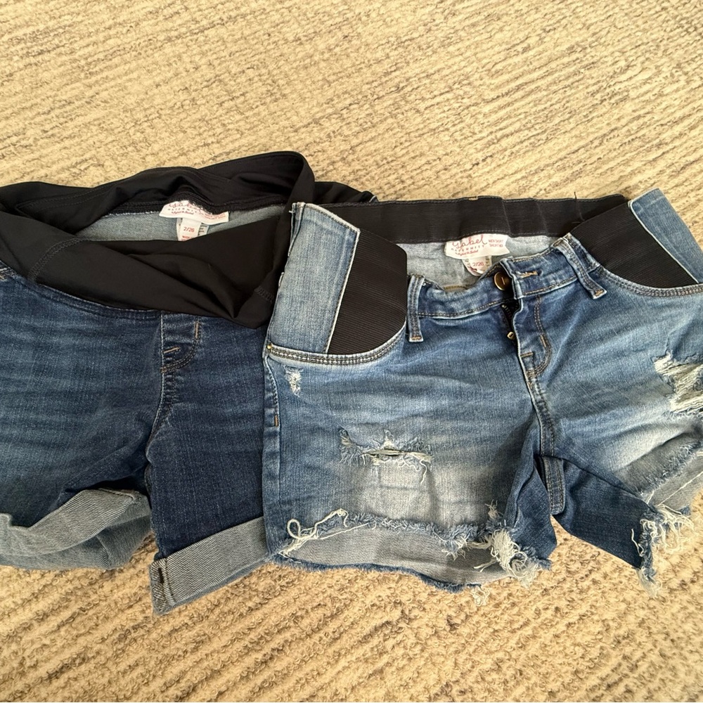 Isabel Maternity by Ingrid & Isabel Blue Denim Shorts